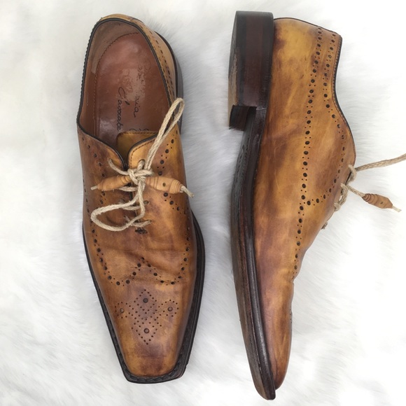 Calzoleria Toscana Other - SOLD: Calzoleria 11 Tan Leather Oxford Dress Shoes
